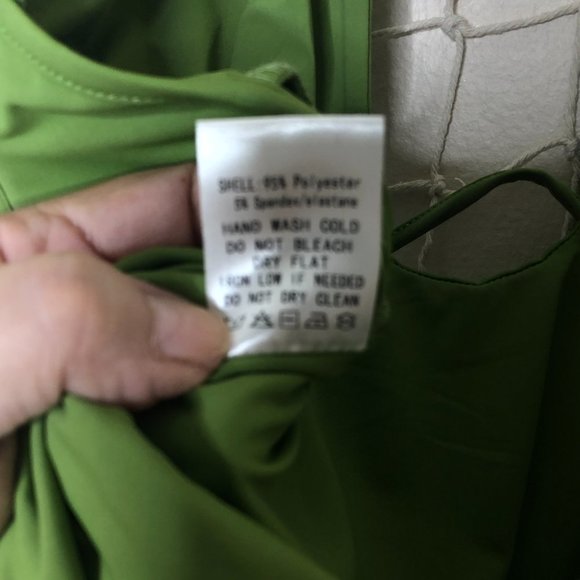 AKIRA Undeniable Sleeveless Cutout Halter Bodysuit Green M - Picture 9 of 13